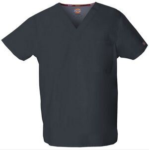 Dickies Unisex V-Neck Scrub Top - Pewtwr